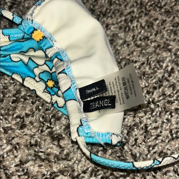 Triangl Swimwear Blue and White Bikini - Picture 3 of 5